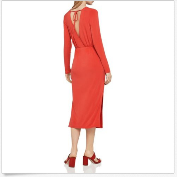 BCBGeneration Long Sleeve Faux-Wrap Sheath Dress - Picture 3 of 7